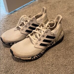 adidas White and Black Athletic Running Sneakers